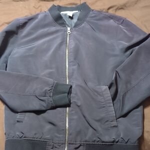 Amazon Essentials Men's Dark Gray Bomber Jacket